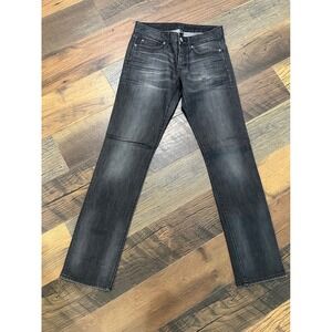 Gap Premium Straight Jeans Womens 6/28R Faded Black Low Rise Denim Pants